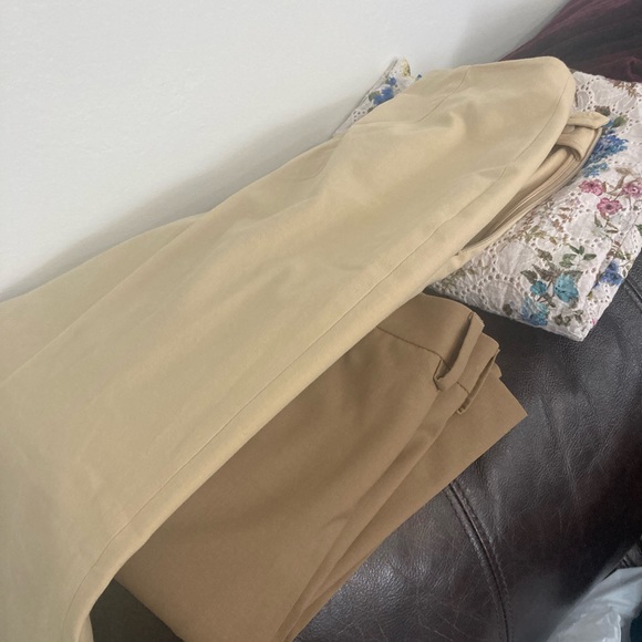 Piazza Sempione Audrey Straight Leg Pants Brown / Beige Size 42 Italian - Picture 16 of 16